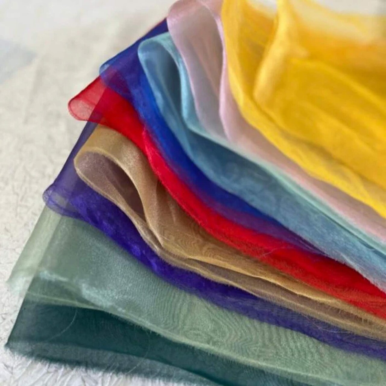 1 Yard Crinkle Barbie Organza Fabric Sheer, Crisp & Elegant for Decor Events & Crafts